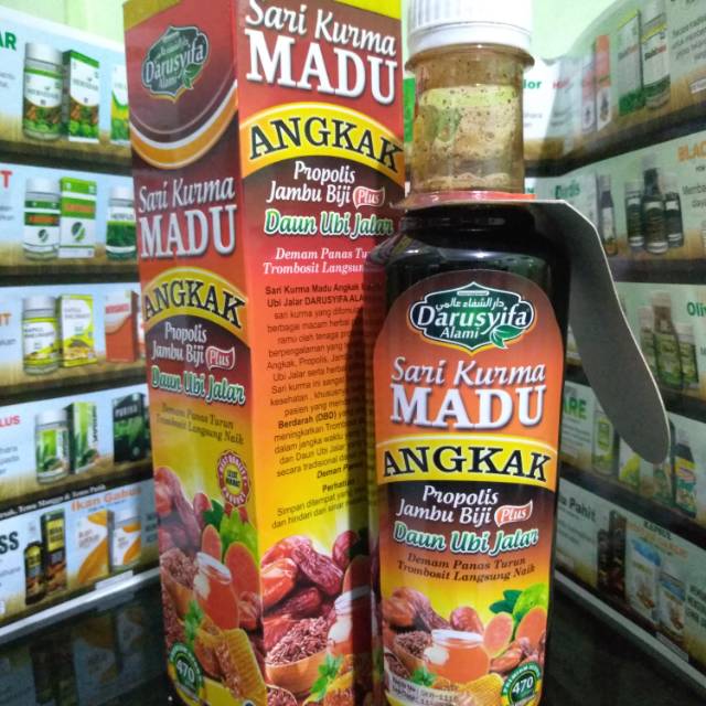 

Sari kurma madu angkak propolis plus daun ubi jalar