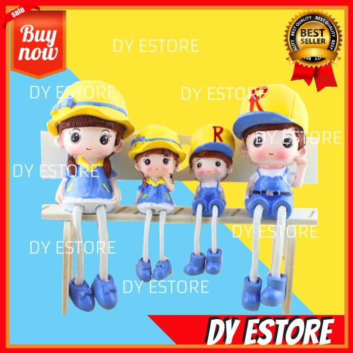 D772 PAJANGAN MINIATUR BONEKA KELUARGA MINI KECIL KADO UNIK PAJANGAN DINDING HIASAN DEKORASI RUMAH