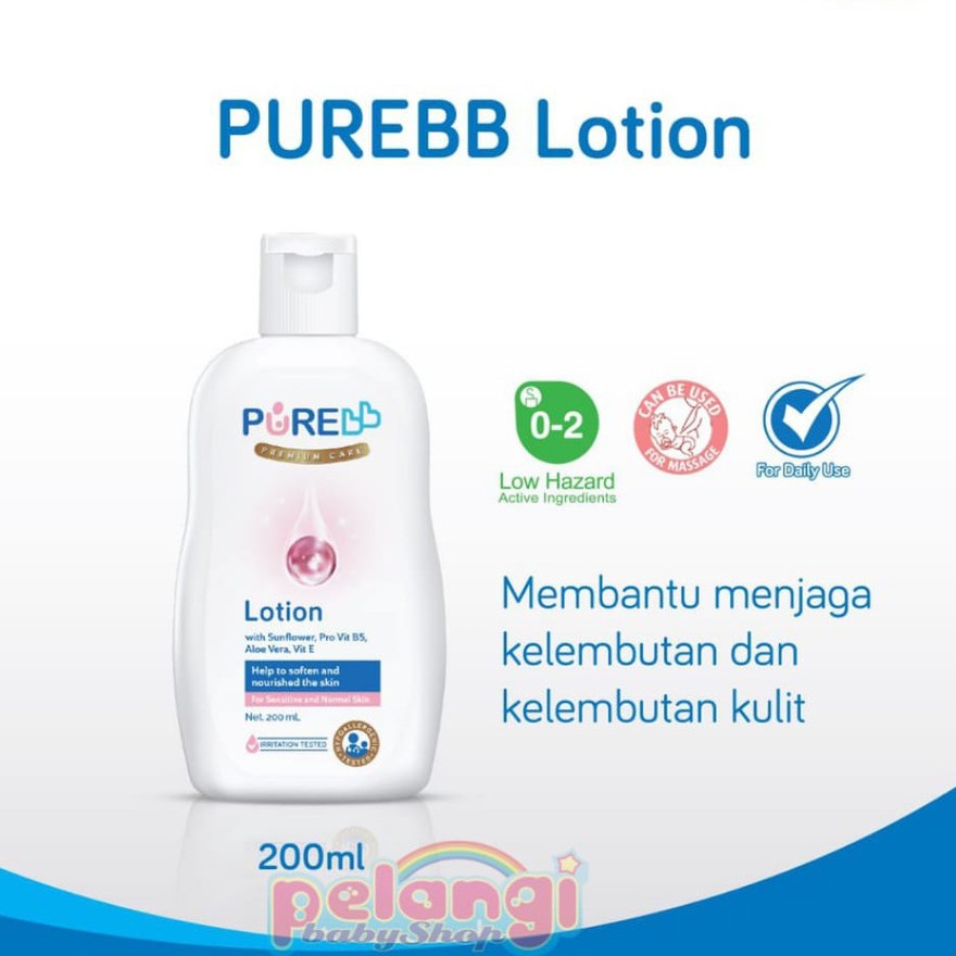 PURE BB LOTION | LOTION | PERAWATAN KULIT | PERAWATAN | BAYI | KESEHATAN | KULIT | MOISTURIZER | BABY LOTION