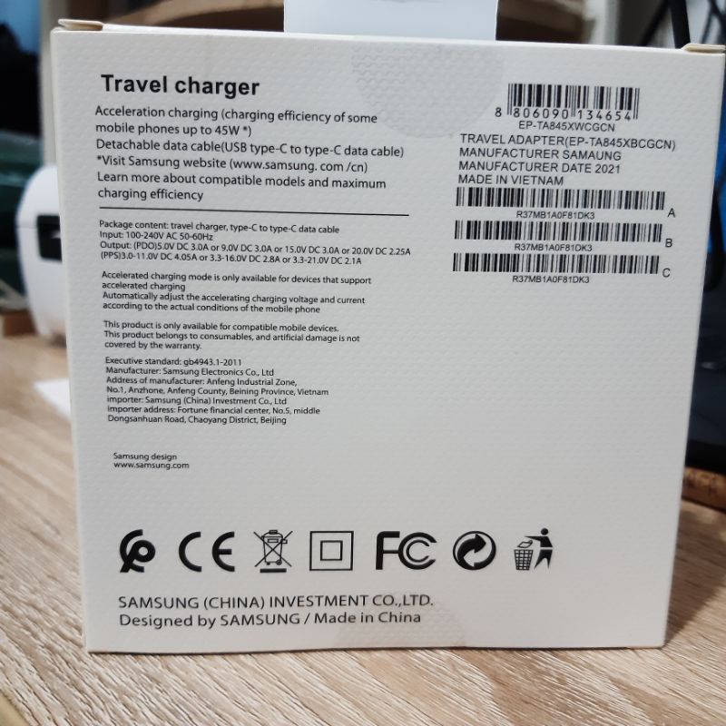 Type C Super Fast Charging 45 watt tipe C for samsung note20