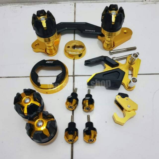 Paket nmax variasi motor nmax slider nmax jalu as roda cover tanki covercontak jalu spakbor