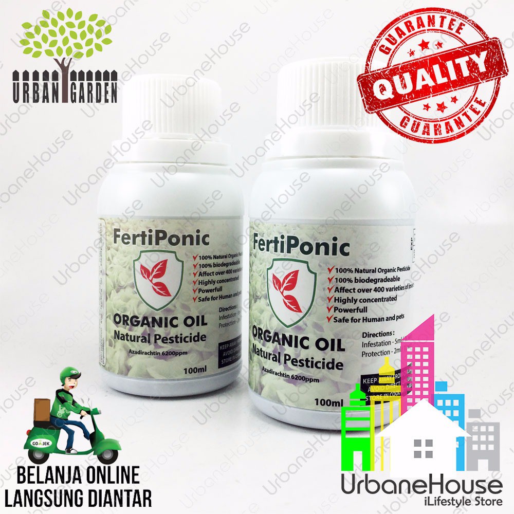FertiPonic PESTISIDA ORGANIC NEEM OIL Konsentrat 100ml HIGH QUALITY