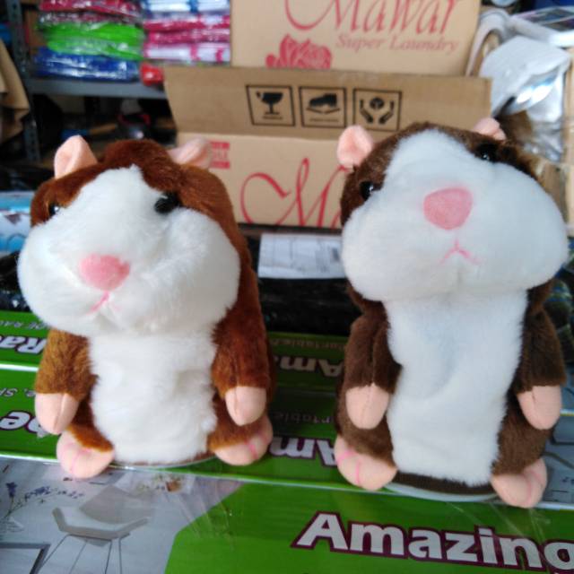 boneka hamster bisa bicara talking hamster mainan anak bayi dan bisa buat kado birthday