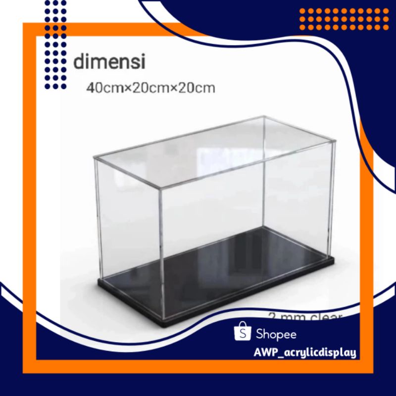 Akrilik BOX display action figure ACRYLIC 40×20×20cm