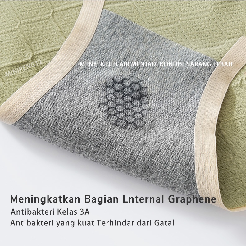 Celana dalam wanita antibakteri GRAPHENE katun high quality terbaru