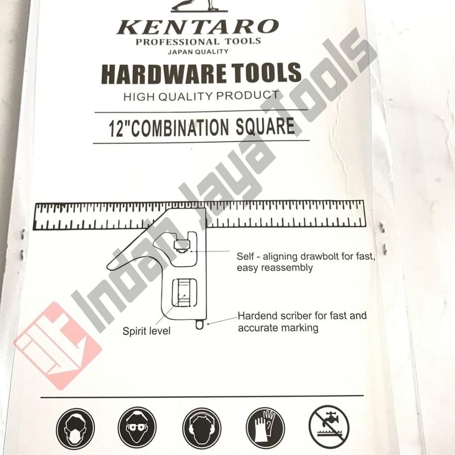 

CM19 ☽ KENTARO Combination Try Square Siku Tukang Waterpas Penggaris >