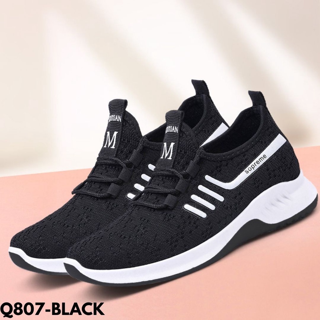 SEPATU SNEAKERS WANITA IMPORT OLAHRAGA KANVAS LEMBUT BREATHABLE KEKINIAN Q807