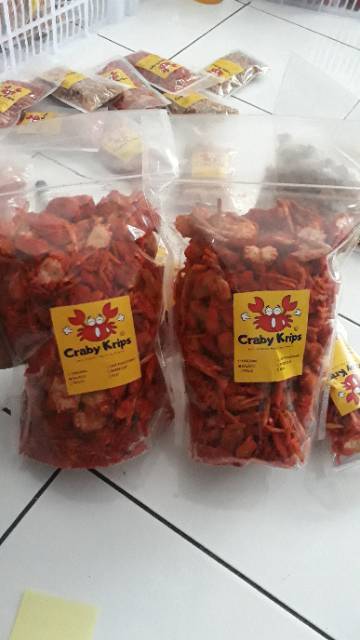 

CRABY KRIPS 250gr - MAKANAN SNACK BABY CRAB CRISPY PERTAMA DI GRESIK BABYCRAB KILOAN