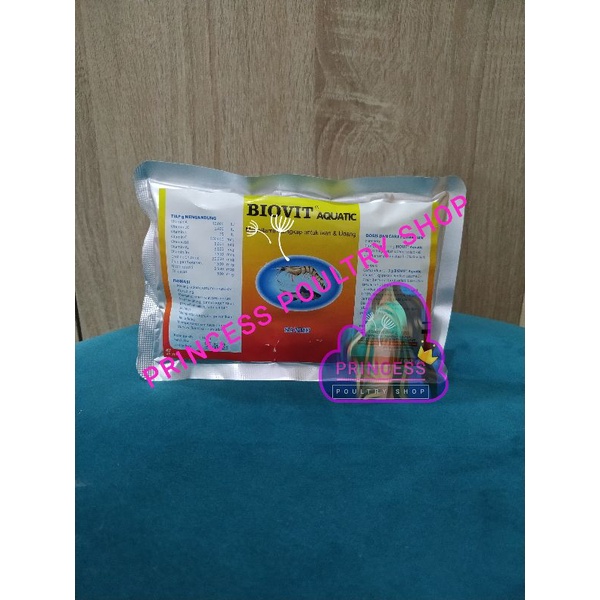 BIOVIT AQUATIC 100 gr - Multivitamin Untuk Ikan, Udang & Hewan Air Lainnya
