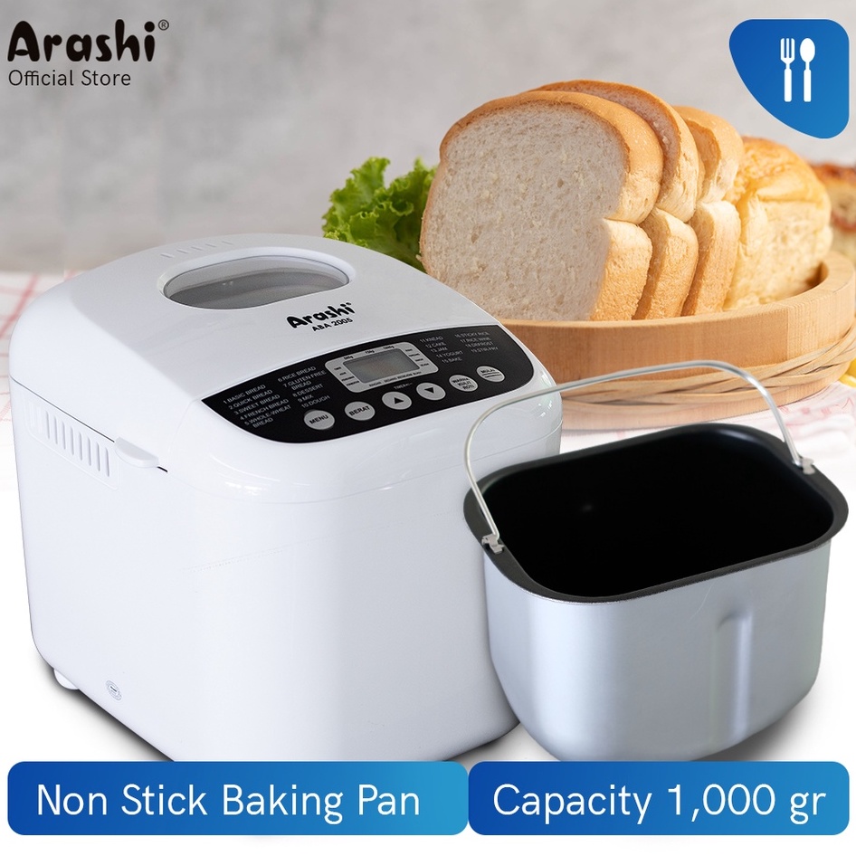 Arashi ABA 2005 Bread Maker / Mesin Pembuat Roti Digital Otomatis