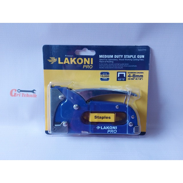 

ORIGINAL!!! 101771 STAPLER TEMBAK JETJO TOOL LAKONI PRO / CEKREKAN / HEKTER GUN TACKER / STAPLES SOFA / STAPLES JOK