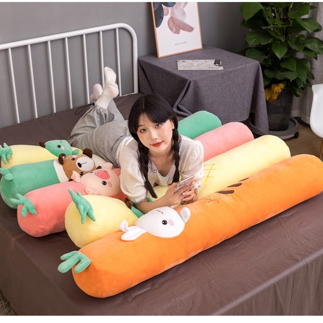 Bantal Guling Buah Karakter Bahan Plush