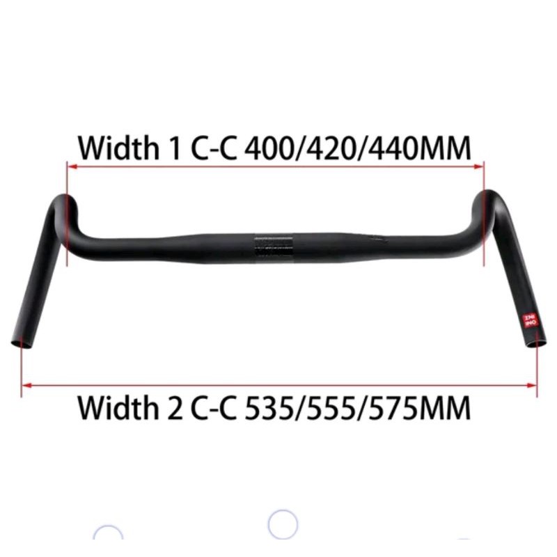 Handlebar Carbon Gravel Stang Big Flare Cyclocross Road Bike Balap Handlebars DropBar Cycle Cross