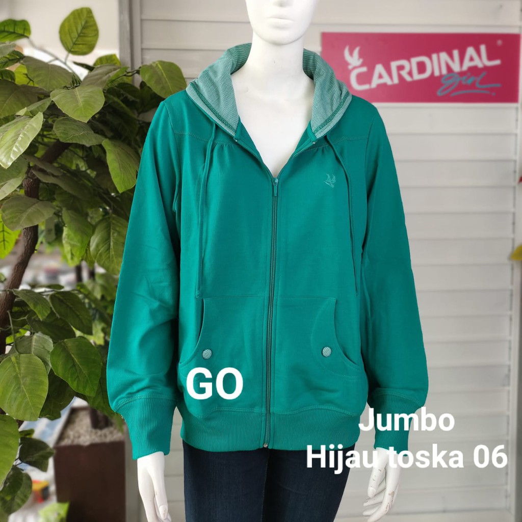 gos CARDINAL SWEATER JUMBO Pakaian Wanita Outerwear Jaket Big Size Extra Size Mama Size Casual Bagus