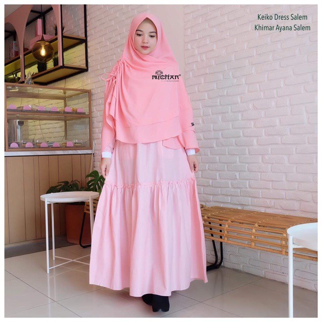 KEIKO DRESS || Gamis Syari Busui Friendly By Michan