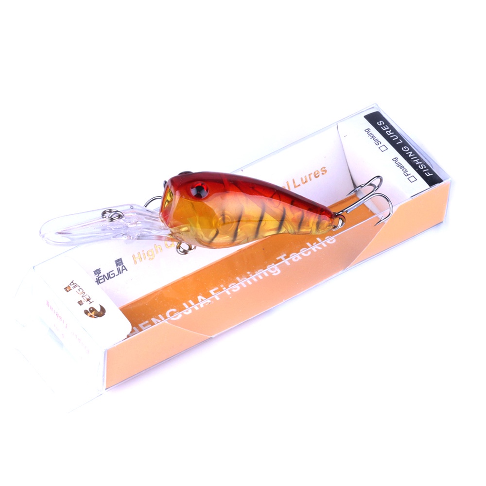 HENGJIA 1PCS Retail Box Fishing Lure Wobbler Floating Artificial plastic Hard Bait 9CM 11.5G Trout Crankbait Bass Fishing Tackle