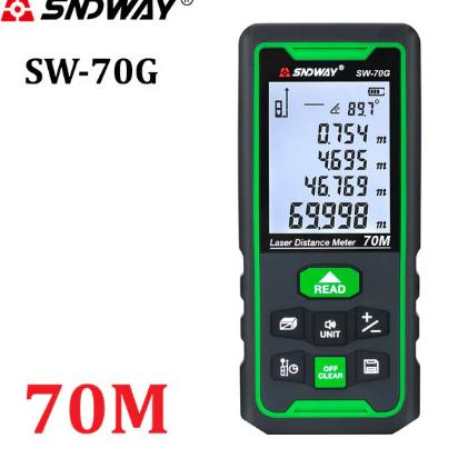 SNDWAY Meteran Digital Green Laser 70 Meter SW-70G Laser Hijau Outdoor