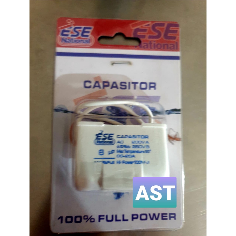 KAPASITOR KOTAK KABEL 6 UF - BLISTER - CAPASITOR / ESE NATIONAL