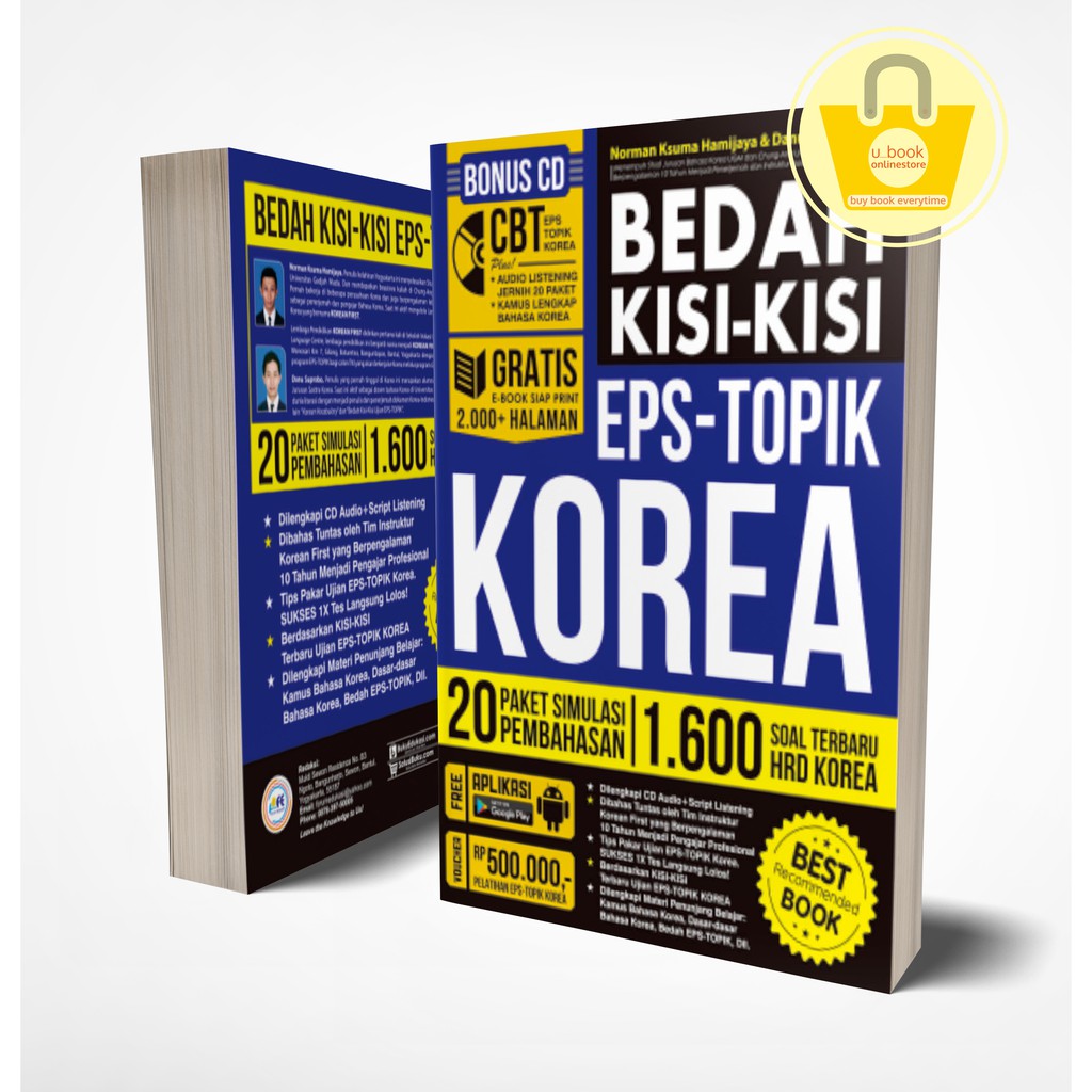 BUKU BEDAH KISI – KISI EPS – TOPIK KOREA (ORIGINAL BOOK+CD)