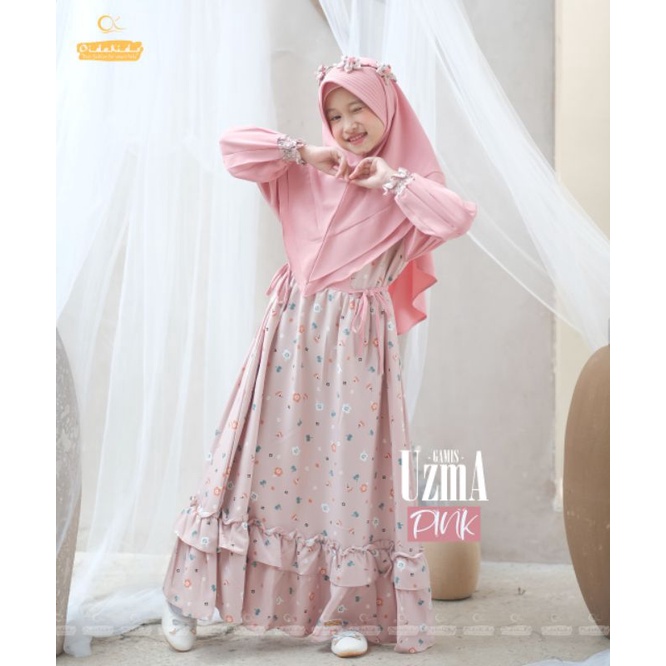 baju anak perempuan gamis anak baju muslim anak perempuan uzma by oidokids