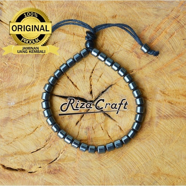 Gelang Tasbih Batu Blustin Badar Besi Hematite Asli 33 Butir