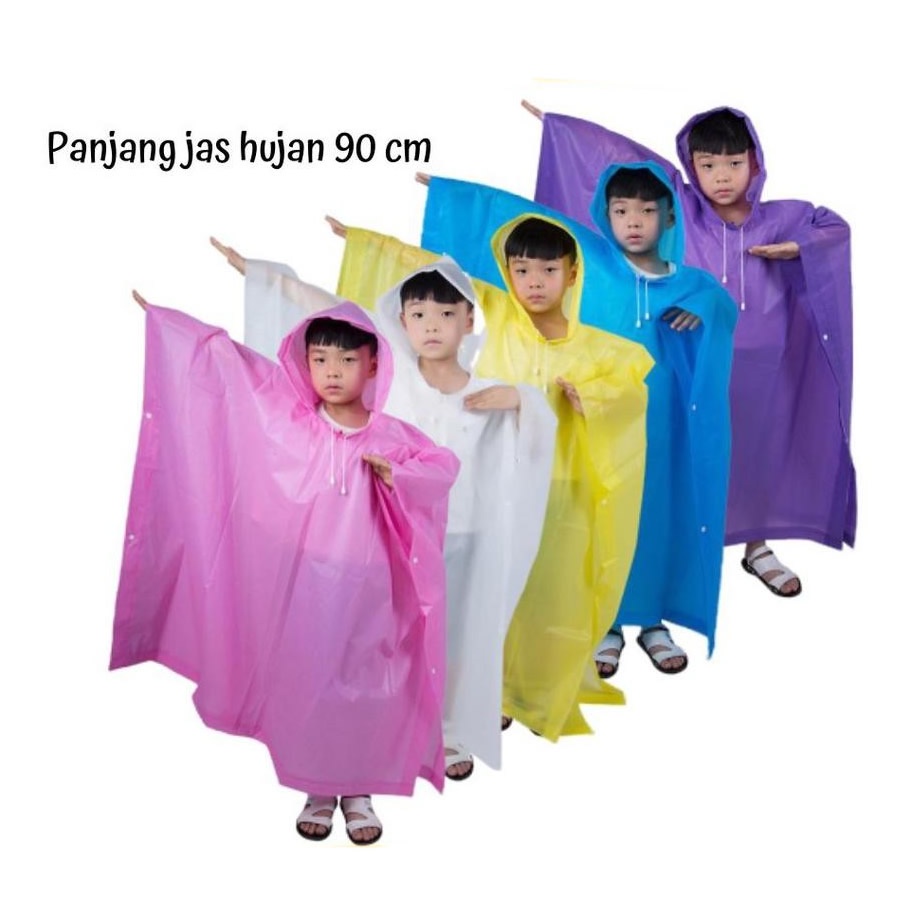 EVA Jas Hujan Ponco Anak Poncho Raincoat Lightweight