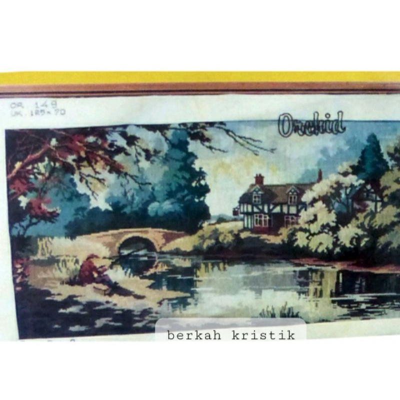 kristik gambar orang memancing ikan