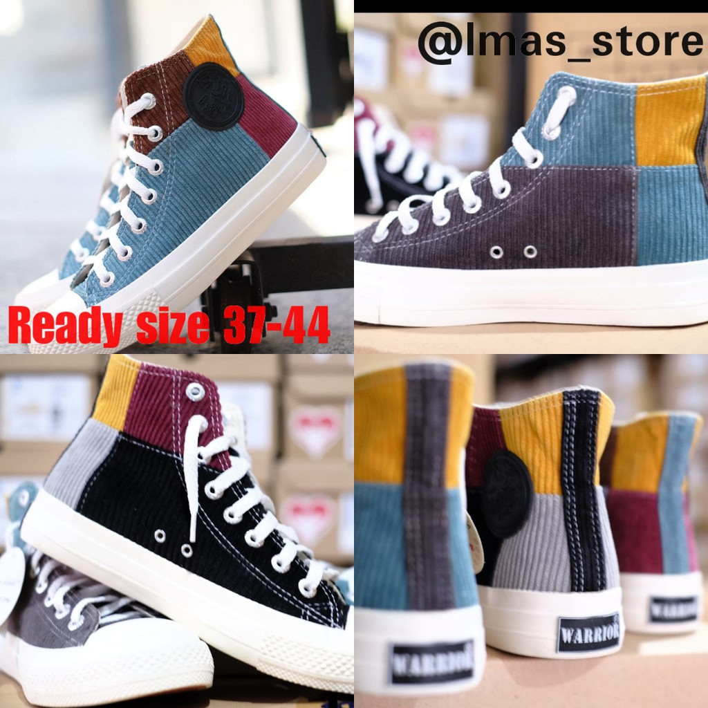SEPATU WARRIOR RAINBOW GREY SEPATU WARRIOR RAINBOW BLACK SEPATU WARRIOR RAINBOW TOSCA HIG ORIGINAL
