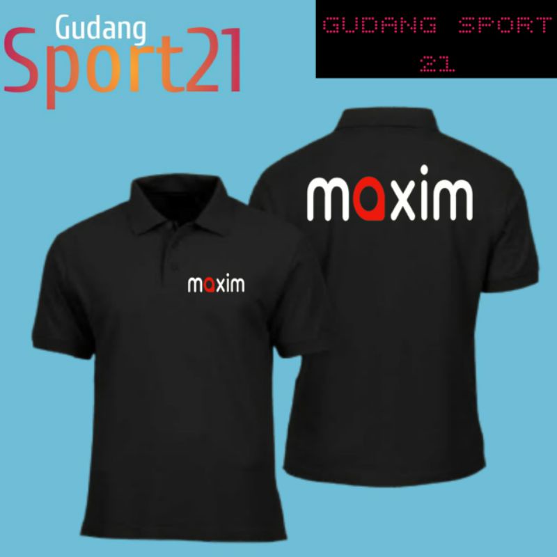 kaos polo kerah maxim kaos maxim