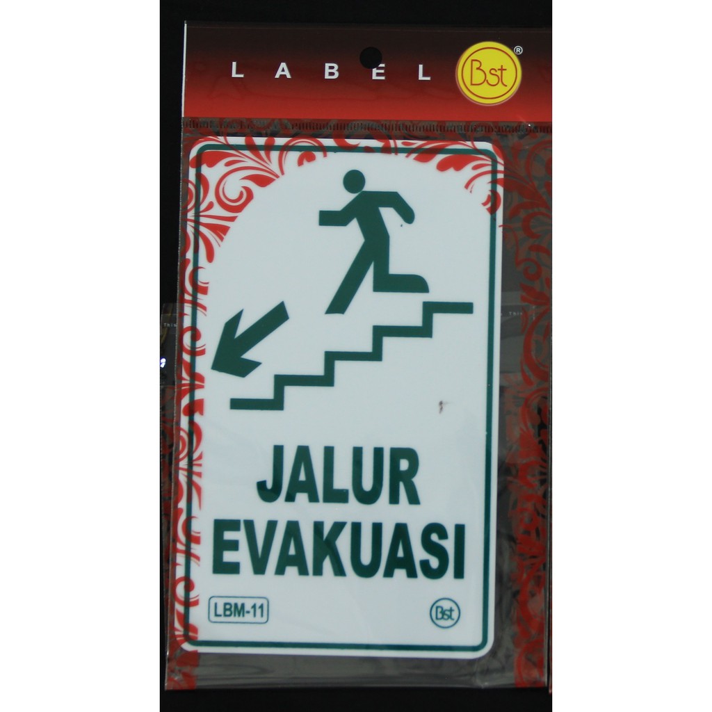

Label Akrilik Jalur Evakuasi Kiri Medium
