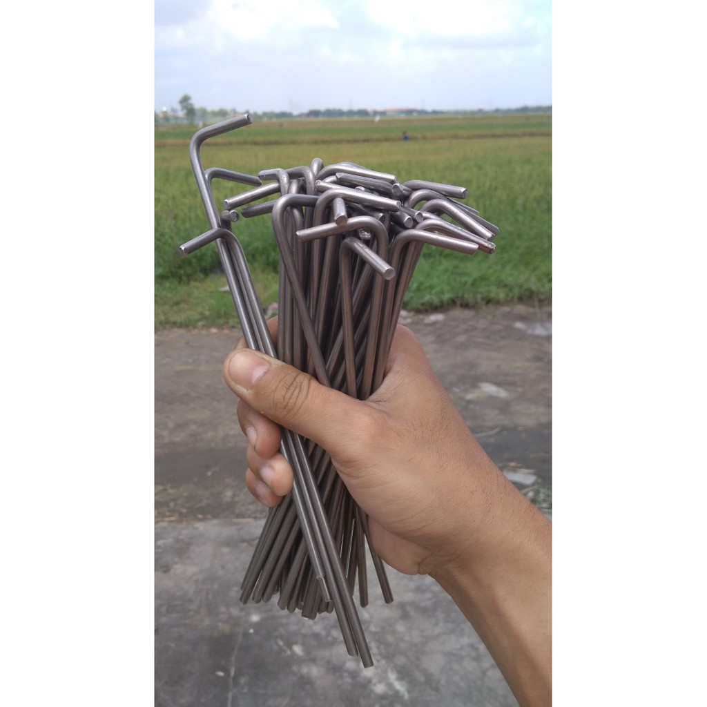 Pasak tenda dome Patok tenda dome Pasak steel pasak tenda pasak bivak pasak besi