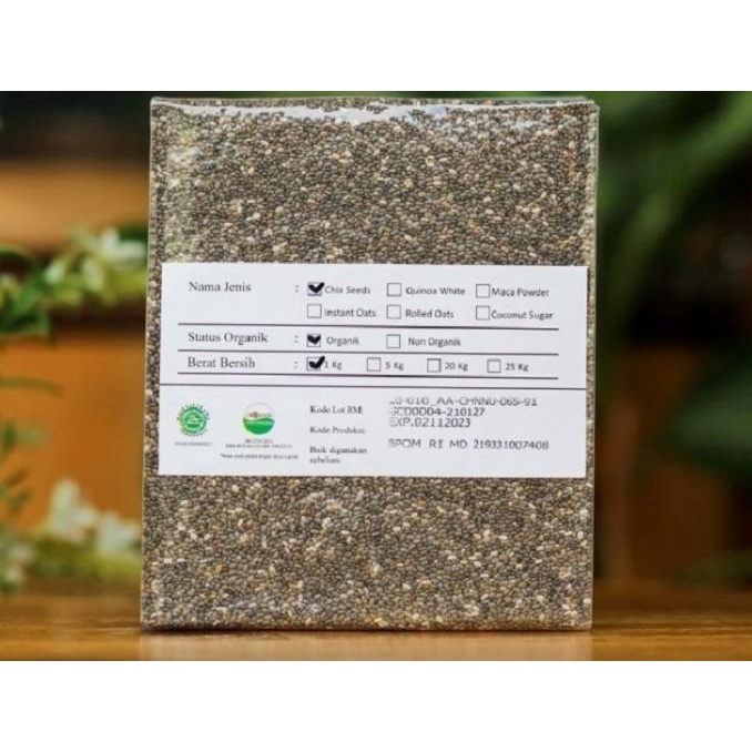 

'+'+'+'+] Organic Black Chia Seed Mexico 1 kg