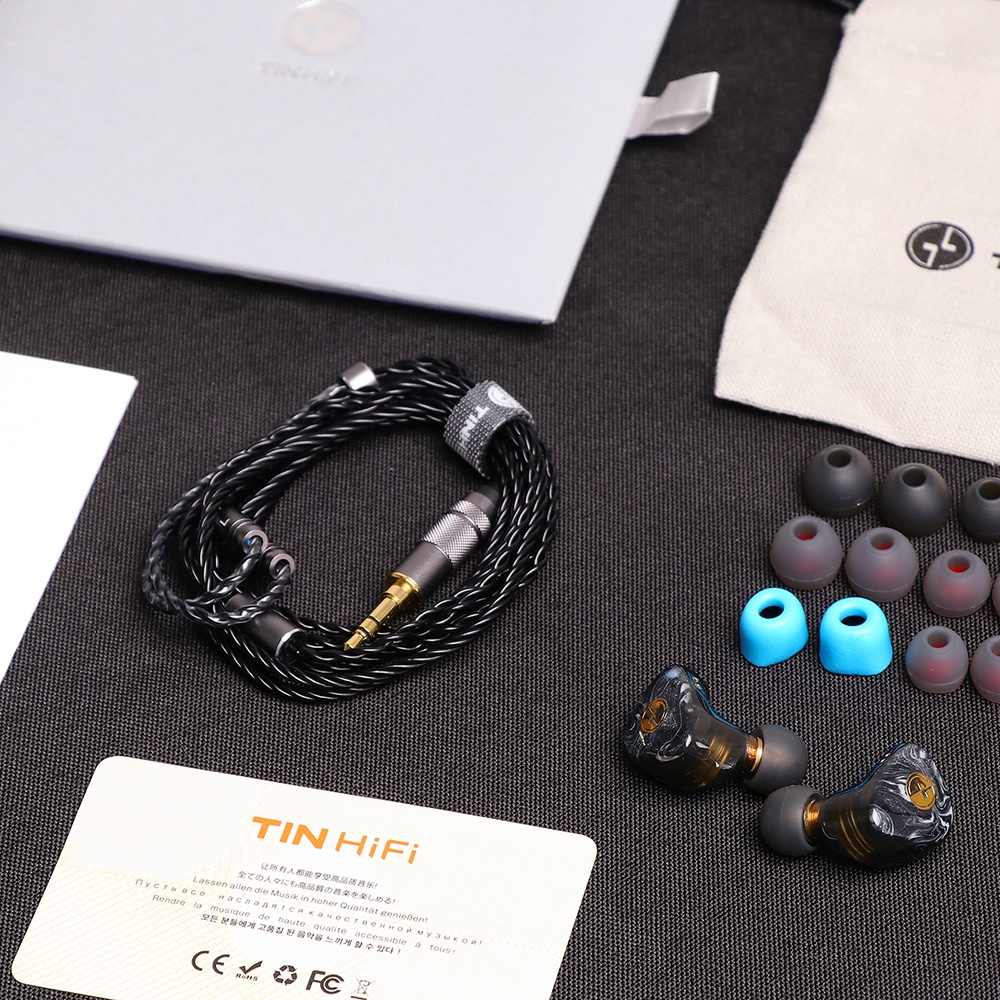 Tin Hifi T3 Plus 10mm Lcp Dynamic Driver Earbuds T3Plus 3d Printing Resin Combined 2pin Kabel Iem