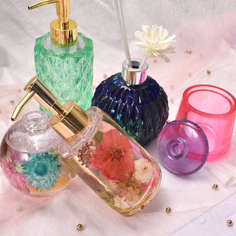 Siy Cetakan Epoxy Resin Bentuk Botol Parfum / Kosmetik Bahan Silikon Untuk Kerajinan Tangan Diy