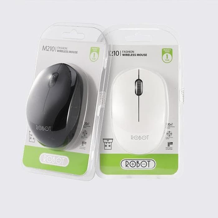 Robot mouse M210 Wireless 2.4G Optical USB Mouse Original Resmi