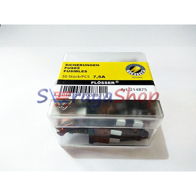 Sekring / Fuse Blade (DX) 7.5A (Coklat Tua) Flosser