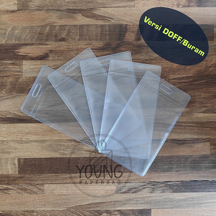 

Plastik eToll Mika / Cover DOFF Kartu eToll / ATM / KTP / ID CARD 6x11 (1 PACK ISI 100) RB9