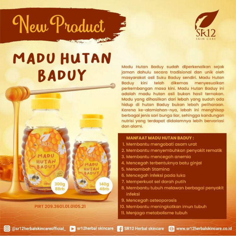 

MADU HUTAN BADUY SR12 MADU ASLI 100% MADU HUTAN LIAR