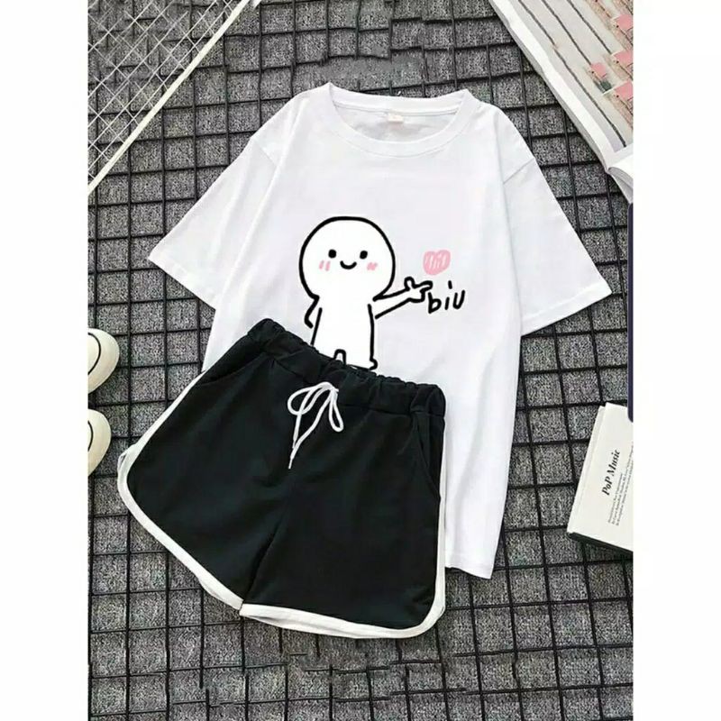 Fourfashion SET BIU BIU BAHAN SPANDEK FIT L