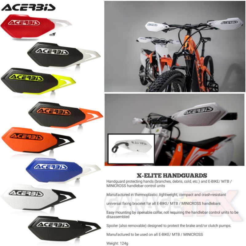 HANDGUARD ACERBIS XELITE. HANDGUARD SEPEDA. HANDGUARD MTB. HANDGUARD TRAIL MINIMOTO. MTB DOWNHILL