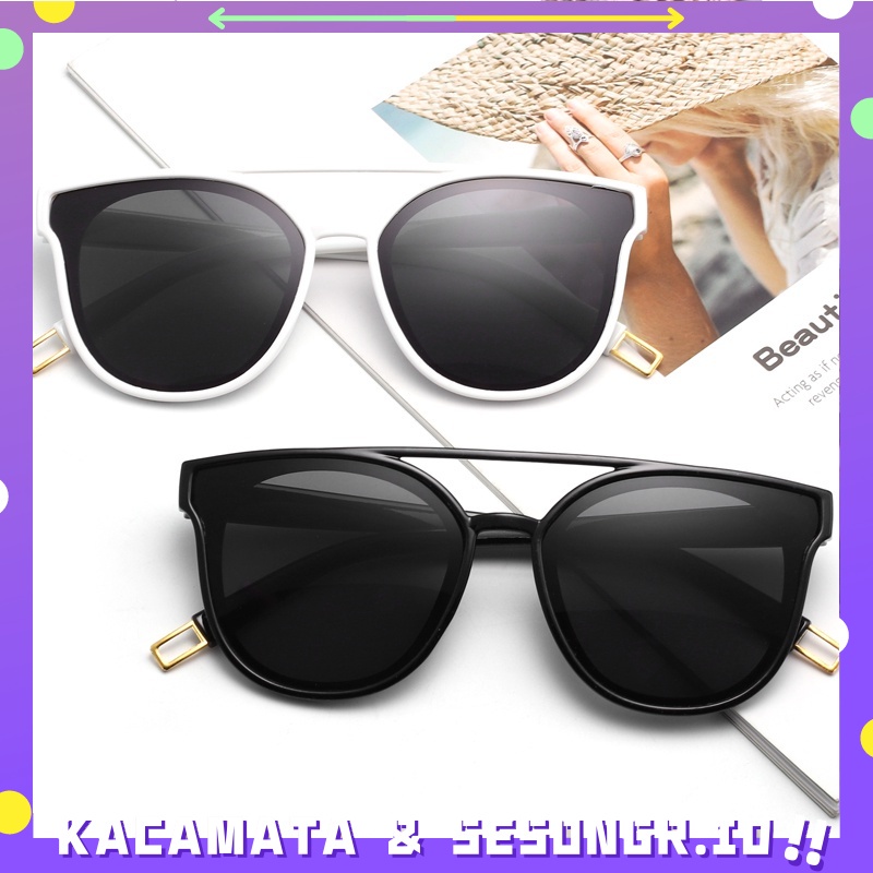 Korea Fashion Desain kacamata hitam UV Protector Kaca mata hitam Sunglassess Wanit  -  AN