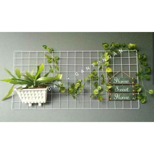 Ram Jaring Kawat Putih+Dus 60 x 120 GriddWall Wire Wall Kawat Putih+Dus 60x120(BH)
