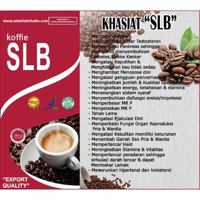 SLB kopi untuk pria sachet