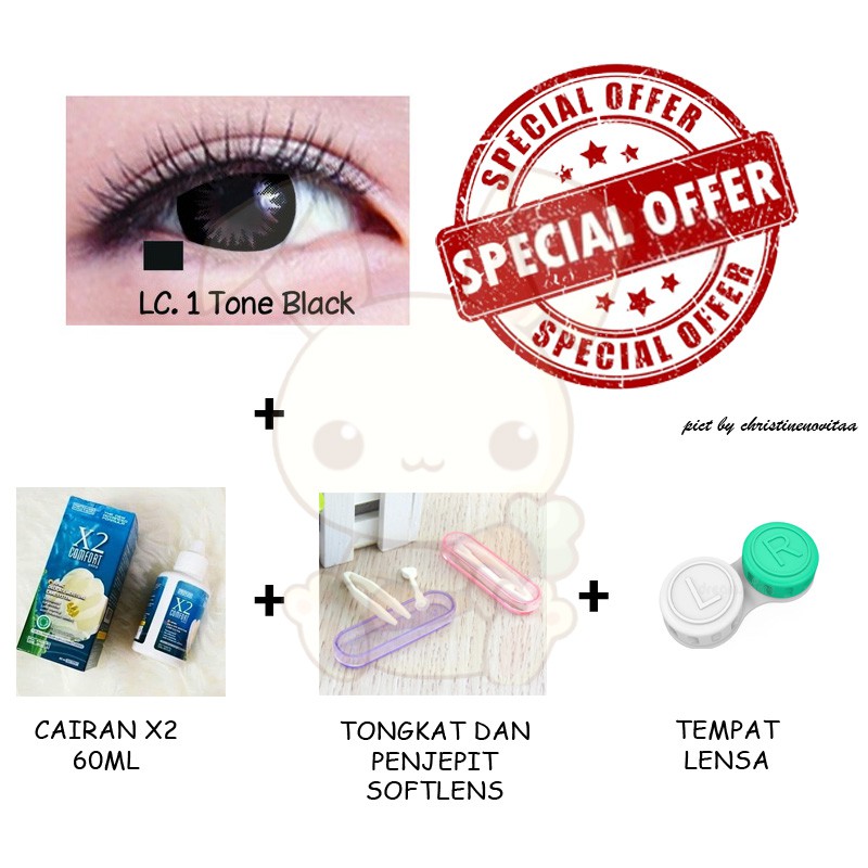 Softlens LIVING COLOR ADORE 14.4mm - Normal - Paket Softlens Pemula