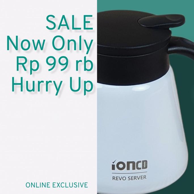 

[ COD ] IONCD REVO Coffee Tea Server Stainless Double Wall Vaccum Pot 600 ml LIMITED EDITION Kode 695