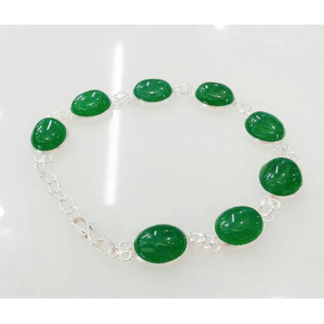 Gelang giok ikat perak / Gelang Cantik martapura