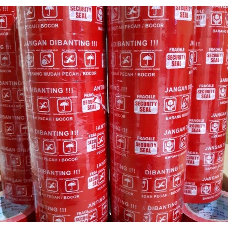 

Lakban Fragile Merah Bodhi Tape