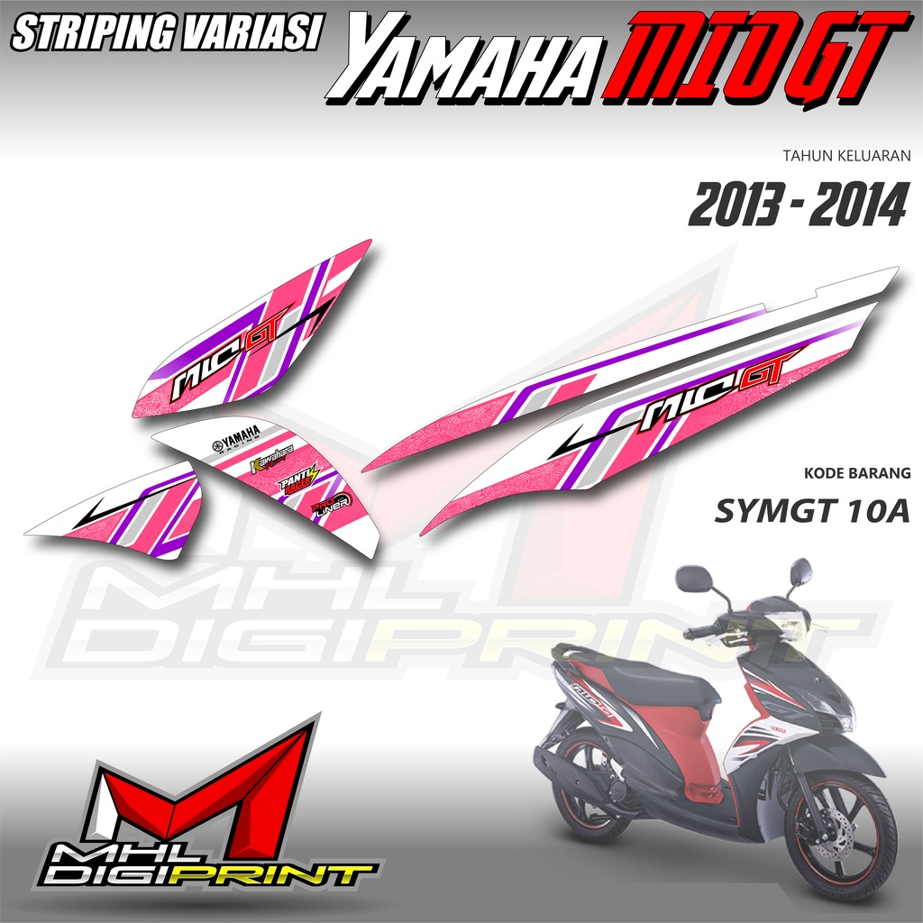 STRIPING VARIASI YAMAHA MIO GT - STIKER VARIASI MIO GT - SYMGT 10