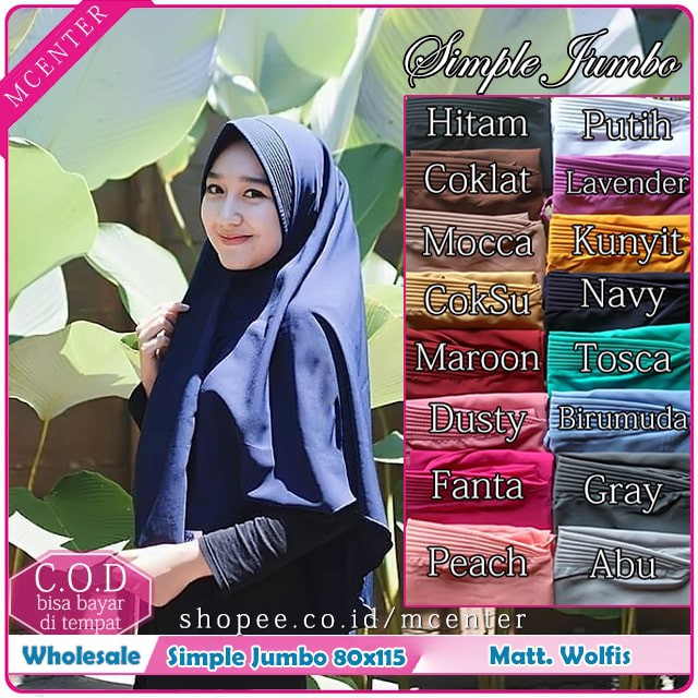 HIJAB BERGO INSTAN PET (JUMBO)