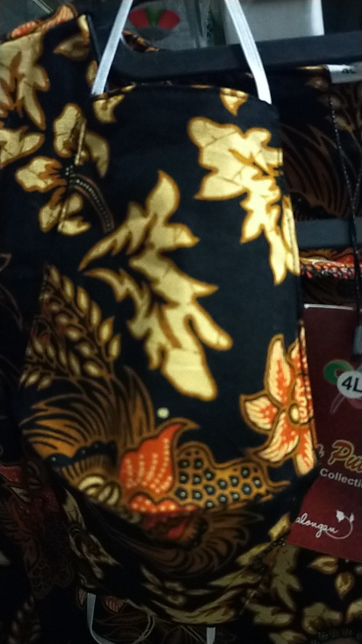 Tey-17 Batik Wanita Asj Sa Hrb026 Kenongo Kemeja Tosca Pendek